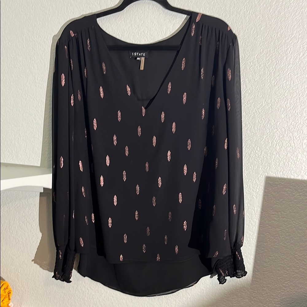 1. State Black and Pink Women's Top